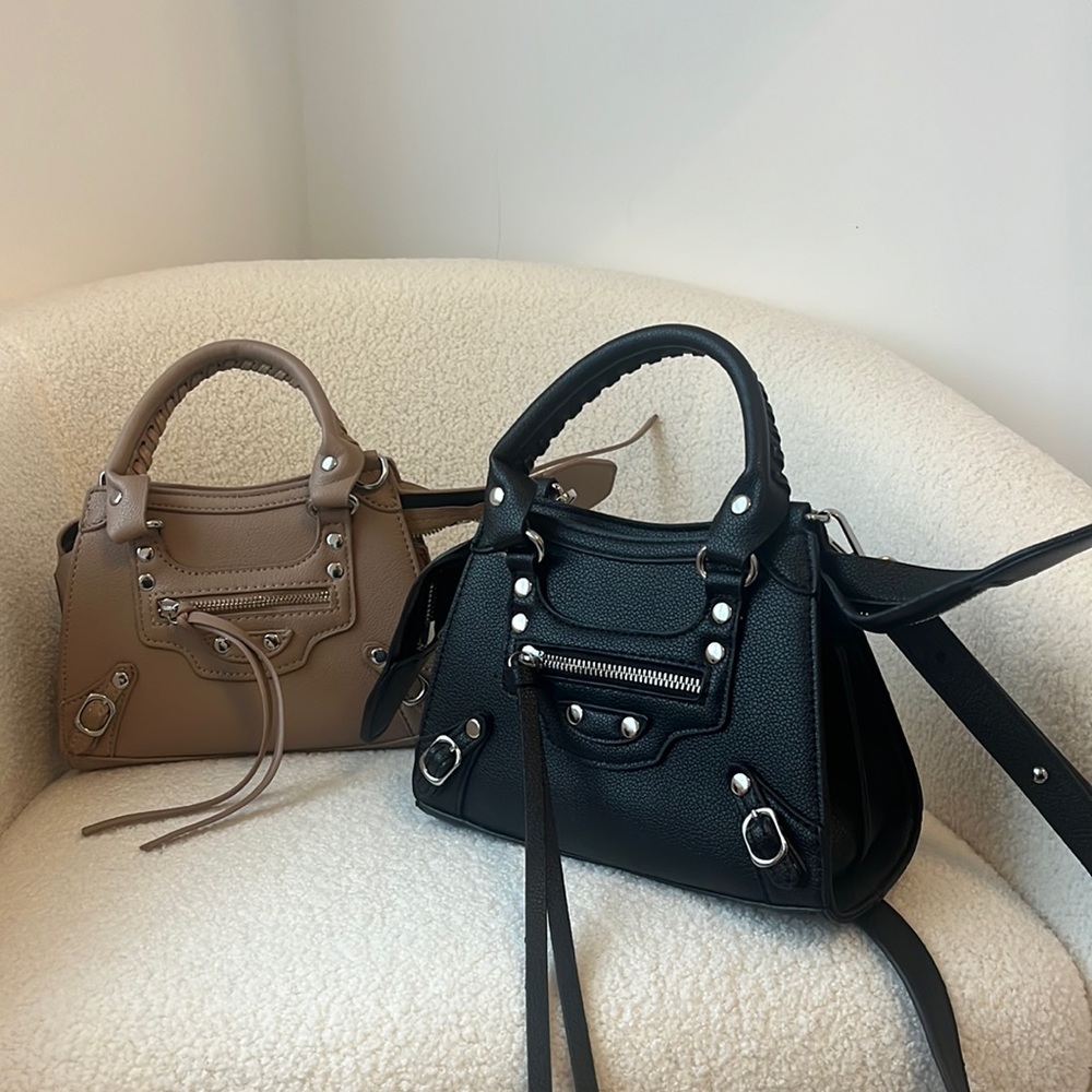 Mini Bag Set of 2 (Black & Tan)